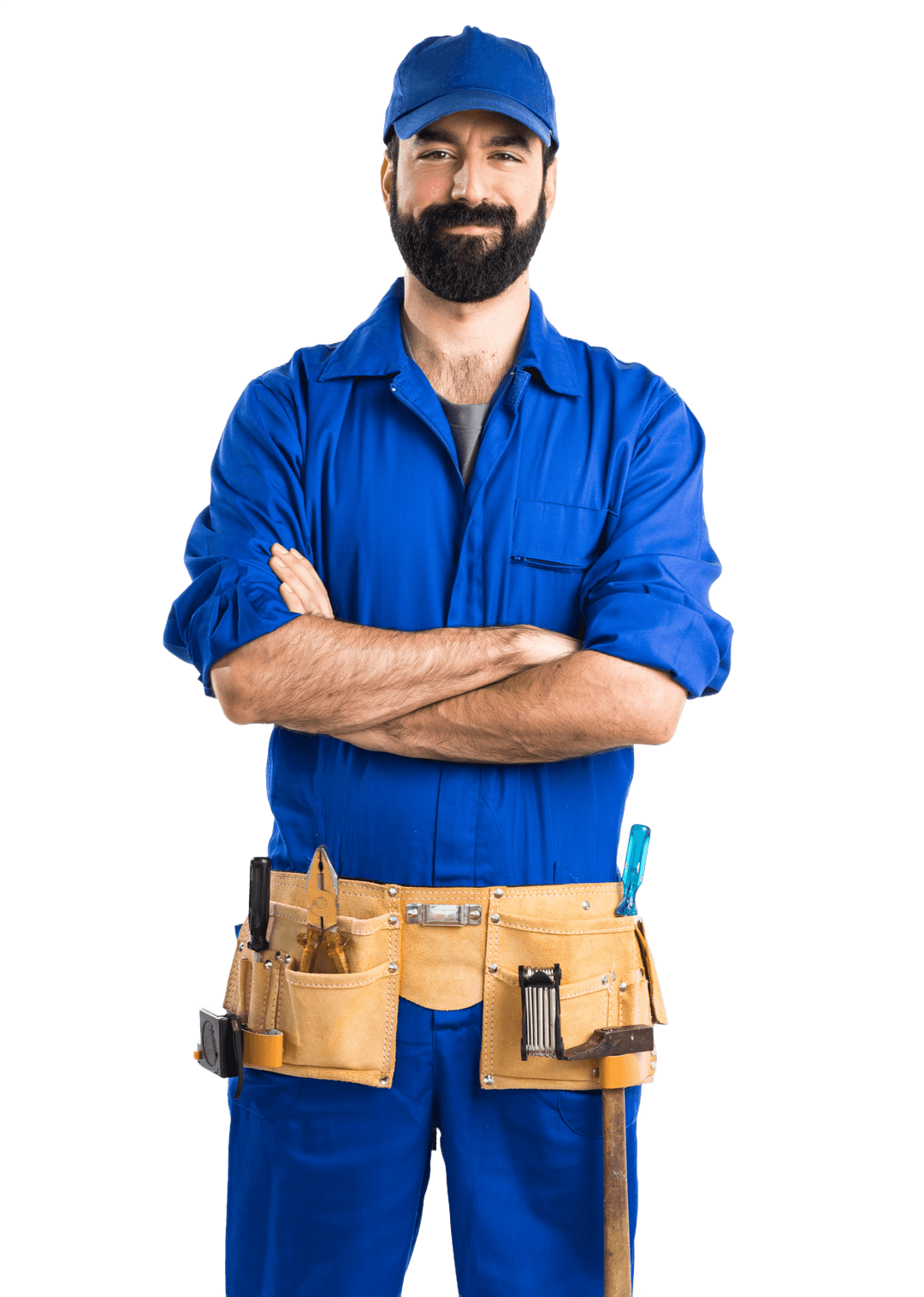 Professional plumber ready to help